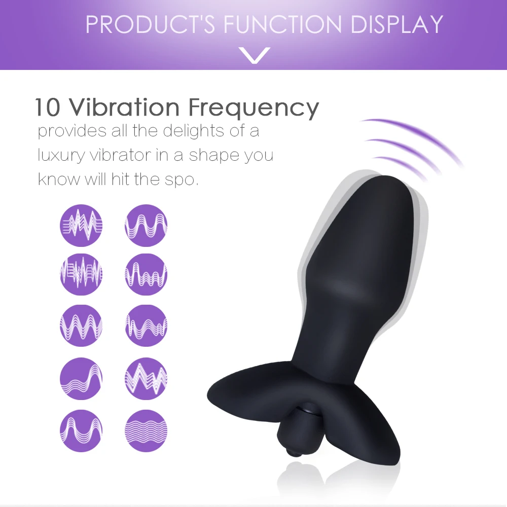 Silicone Butt Plug Adult Massager for Men and Woman