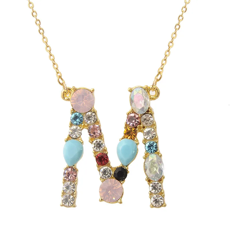 Exknl Multicolor fashion charm Gold 26 Alphabet pendant necklace micro pave zircon initial letter necklaces Couple Name necklace
Exknl Multicolor fashion charm Gold 26 Alphabet pendant necklace micro pave zircon initial letter necklaces Couple Name necklace
