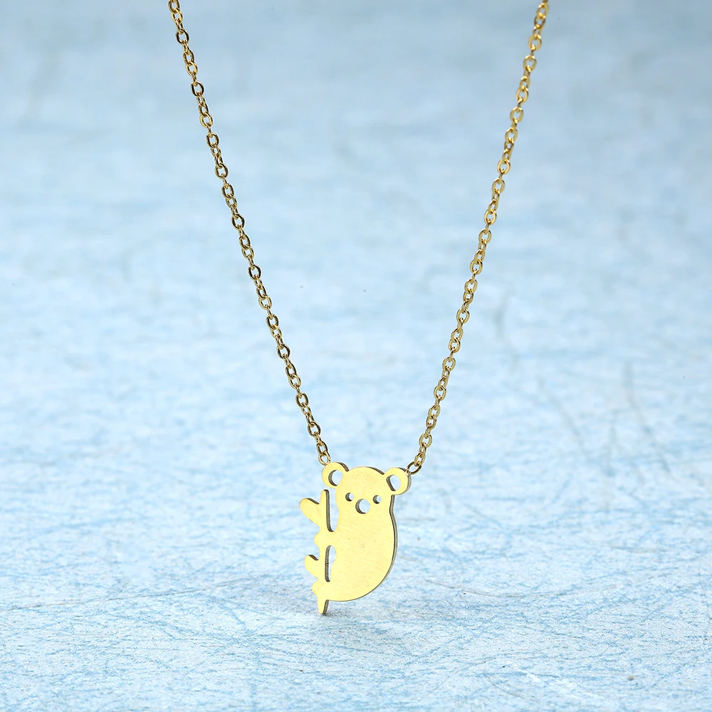 chain koala necklaces & pendants for women stainless steel female silver gold jewelry accessories jewellery best friends fashion
chain koala necklaces & pendants for women stainless steel female silver gold jewelry accessories jewellery best friends fashion