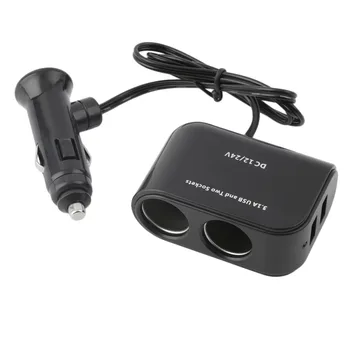 Universal 2 Way Car Cigarette Lighter +LED Light Switch Auto Socket Splitter Charger USB 12V/24V
Universal 2 Way Car Cigarette Lighter +LED Light Switch Auto Socket Splitter Charger USB 12V/24V