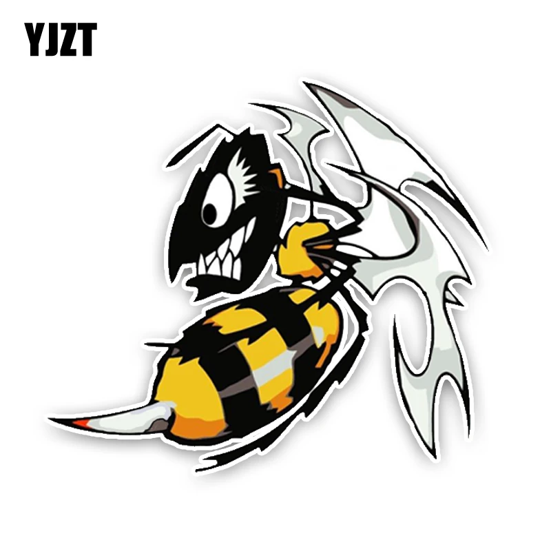YJZT 13.8CM12.4CM Lovely Angry Cartoon Hornets Colored PVC Car Sticker Graphic Decoration C1-5156
YJZT 13.8CM12.4CM Lovely Angry Cartoon Hornets Colored PVC Car Sticker Graphic Decoration C1-5156