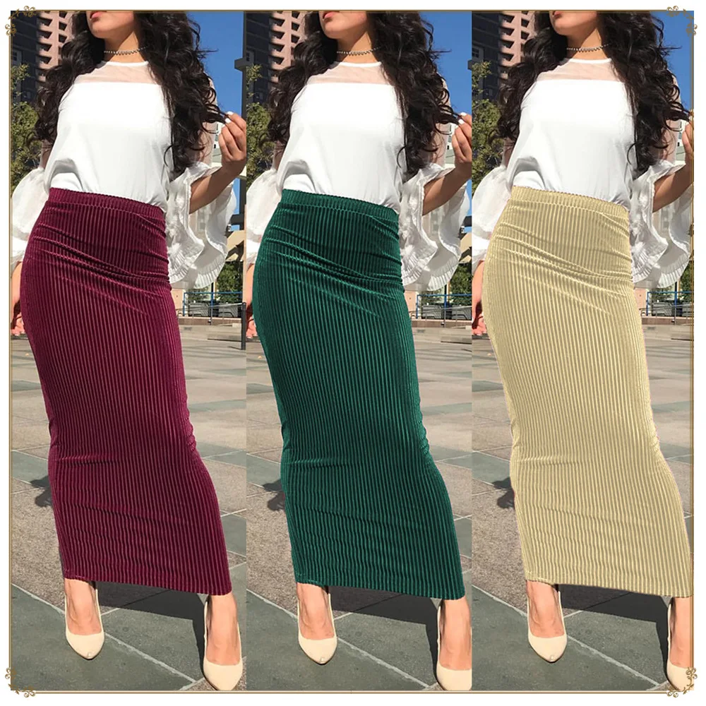 Summer Abaya Muslim Skirts Velvet Musulman Jupe Musulmane Bottoms Turkey Women Pencil Skirt Ramadan Party Islamic Clothing
Summer Abaya Muslim Skirts Velvet Musulman Jupe Musulmane Bottoms Turkey Women Pencil Skirt Ramadan Party Islamic Clothing