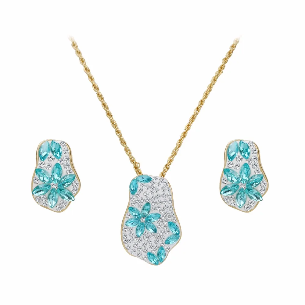 2018 New Style blue stone Gold Color plated Necklace&Earring Fashion Jewelry Sets For Women Party and Gifts
2018 New Style blue stone Gold Color plated Necklace&Earring Fashion Jewelry Sets For Women Party and Gifts