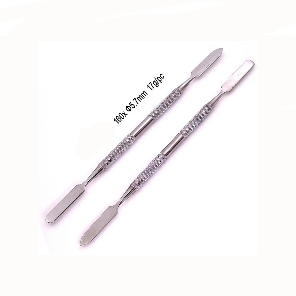 Stainless Steel Makeup Mixer Nail Art Polish Mixing Plate Foundation Eyeshadow Eye Shadow Mixing Palette With Spatula Rod Tool  (6)