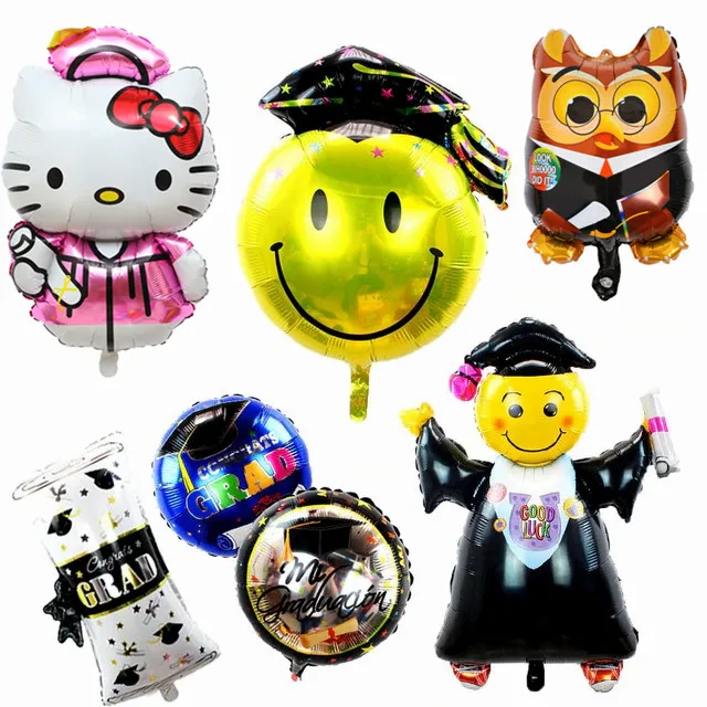 1pc Good Luck graduate Foil Balloons Graduation Ceremony Decorations Doctor hat Owl helium Ballon diploma globos party supplies
1pc Good Luck graduate Foil Balloons Graduation Ceremony Decorations Doctor hat Owl helium Ballon diploma globos party supplies