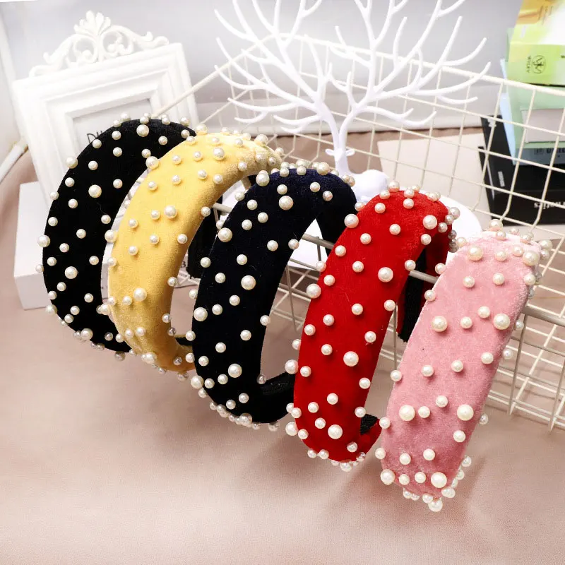 Velvet Wide Headband Thick Sponge Hair Bands Women Female Turban Pearl Headwear Hair Accessories Party Festival Gift
Velvet Wide Headband Thick Sponge Hair Bands Women Female Turban Pearl Headwear Hair Accessories Party Festival Gift
