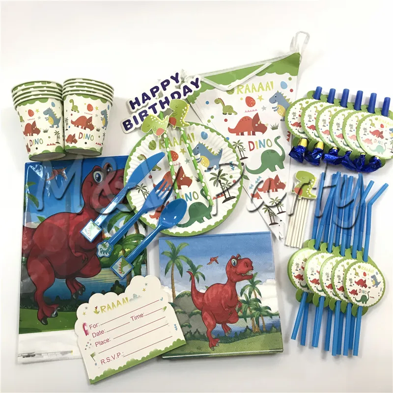 Cartoon Dinosaur Theme Disposable Tableware Set Cartoon Theme Kids Birthday Party Flags Decorations Baby Shower Supplies
Cartoon Dinosaur Theme Disposable Tableware Set Cartoon Theme Kids Birthday Party Flags Decorations Baby Shower Supplies