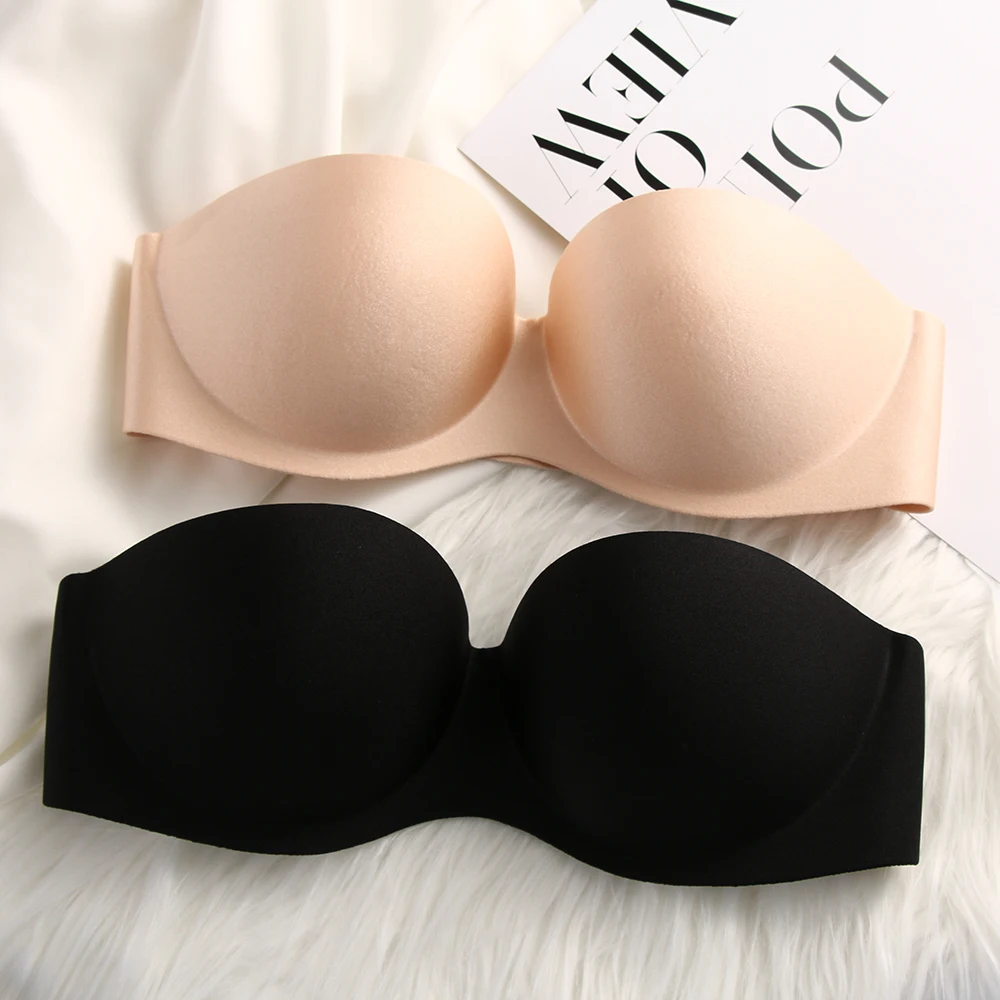 Sexy Gathering Invisible Bras Bralette Underwear Women Push Up Strapless Bra Wedding Brassiere Underwired Back 1/2 Cup Band Bras
Sexy Gathering Invisible Bras Bralette Underwear Women Push Up Strapless Bra Wedding Brassiere Underwired Back 1/2 Cup Band Bras