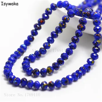 Isywaka Fashion 4x6mm 50pcs Rondelle Austria faceted Crystal Glass Beads Loose Spacer Round Beads for Jewelry Making No.51R6
Isywaka Fashion 4x6mm 50pcs Rondelle Austria faceted Crystal Glass Beads Loose Spacer Round Beads for Jewelry Making No.51R6