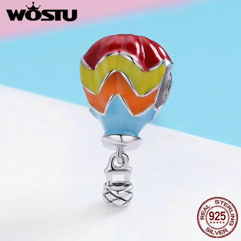 WOSTU 100% 925 Sterling Silver Turkish style Hot Air Balloon Enamel Charms fit Bracelet Necklace Bead Women Jewelry Gift FIC867
WOSTU 100% 925 Sterling Silver Turkish style Hot Air Balloon Enamel Charms fit Bracelet Necklace Bead Women Jewelry Gift FIC867