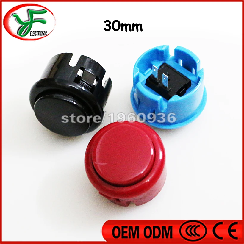 10PCS 30mm Arcade Push Button 7 Colors Round Button Switch Home Arcade Console button With Small Micro Switch Arcade DIY Parts
10PCS 30mm Arcade Push Button 7 Colors Round Button Switch Home Arcade Console button With Small Micro Switch Arcade DIY Parts