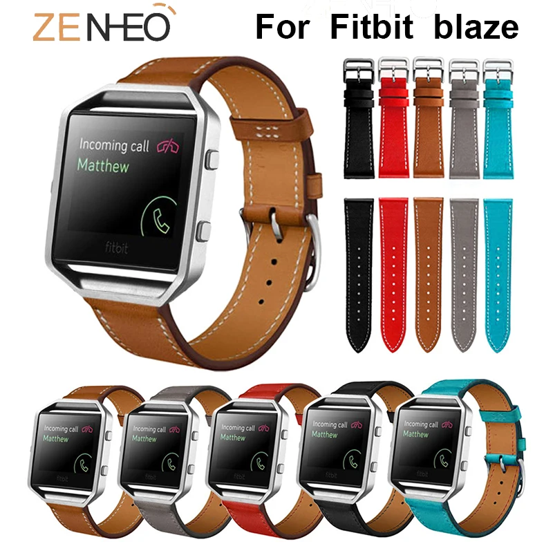 

Sport Band Leather Strap For Fitbit blaze watch Smart Bracelet Replace For Fitbit blaze bands Heart Rate Wristband Replacement