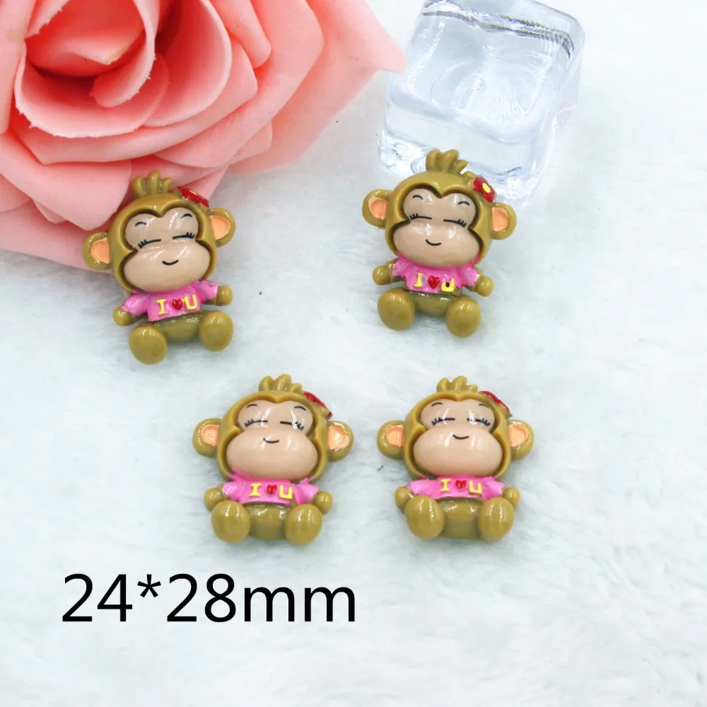 10pcs/lot flat back resin cartoon monkey with heart DIY resin cabochons accessories
10pcs/lot flat back resin cartoon monkey with heart DIY resin cabochons accessories