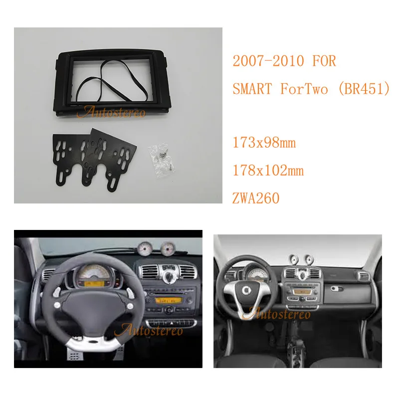 Autostereo 2 DIN Car Stereo Radio Fascia For Smart For Two 2007-2010 Dash DVD Frame
Autostereo 2 DIN Car Stereo Radio Fascia For Smart For Two 2007-2010 Dash DVD Frame
