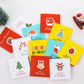 12pcs/pack 3-Folding Korean Creative Christmas Greeting Cards Valentine Festive Christmas Greeting Cards Wedding Invitations
12pcs/pack 3-Folding Korean Creative Christmas Greeting Cards Valentine Festive Christmas Greeting Cards Wedding Invitations