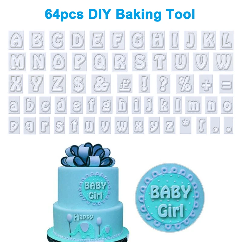 64pcs/set Plastic Cookies Fondant Cutter Alphabet Letters Shape Cake Decorating Tool Baking Supplies LXY9 MA20
64pcs/set Plastic Cookies Fondant Cutter Alphabet Letters Shape Cake Decorating Tool Baking Supplies LXY9 MA20