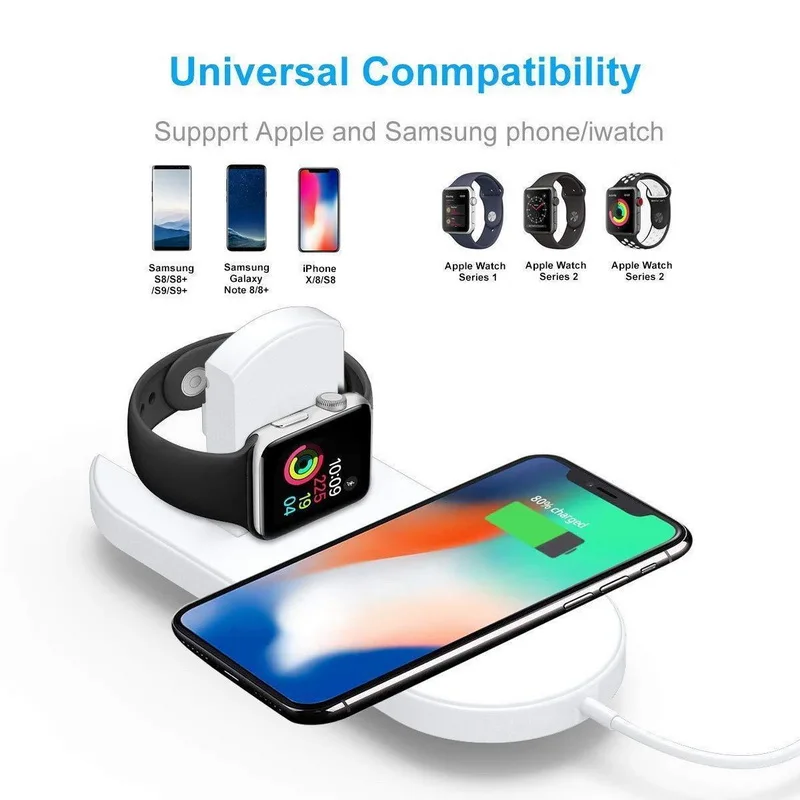 3 In 1 Qi Wireless Charger for Apple Watch 4 3 2 Airpods Charge Dock Station For iPhone XS Max XR X 8 Plus Samsung S9 S8 Note 9
3 In 1 Qi Wireless Charger for Apple Watch 4 3 2 Airpods Charge Dock Station For iPhone XS Max XR X 8 Plus Samsung S9 S8 Note 9