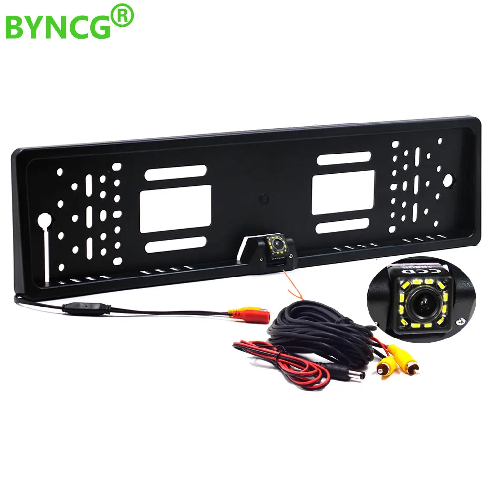 BYNCG 2018 New Arrival European Car License Plate Frame Auto Reverse Backup Rear View Camera 12LED Universal CCD Night Vision
BYNCG 2018 New Arrival European Car License Plate Frame Auto Reverse Backup Rear View Camera 12LED Universal CCD Night Vision