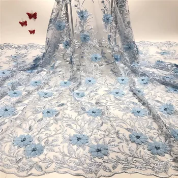2019 Blue Applique 3d Flower Beads Net Lace African Guipure Lace Fabric French Swiss Voile Lace 2019 Women Wedding Dress Fabric
2019 Blue Applique 3d Flower Beads Net Lace African Guipure Lace Fabric French Swiss Voile Lace 2019 Women Wedding Dress Fabric