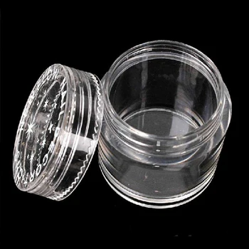 Wholesale super quality round Clear 100PCS/Lot Empty Plastic Jars Pots For Nail Art Glitter Make Up Cosmetic Bottle 3g or 5g 10g
Wholesale super quality round Clear 100PCS/Lot Empty Plastic Jars Pots For Nail Art Glitter Make Up Cosmetic Bottle 3g or 5g 10g