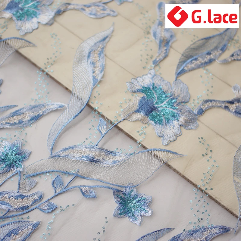 GLace 1Y/Lot Blue sequins lace fabric embrodiery mesh fabric dress material decoration clothing accessoriesTX101
GLace 1Y/Lot Blue sequins lace fabric embrodiery mesh fabric dress material decoration clothing accessoriesTX101