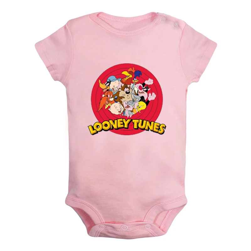 Looney Tunes Pigiama Nero-Rosa Il Coniglio Bugs Bunny