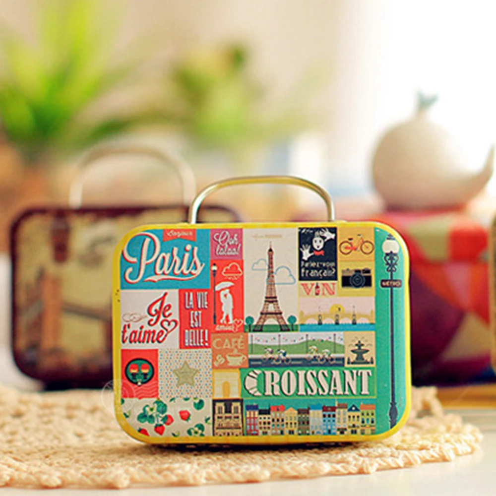 Vintage Metal Storage Box Wedding Party Candy Gift Box Retro Suitcase Handbag Small Rectangular Candy/Chocolate Box Container
Vintage Metal Storage Box Wedding Party Candy Gift Box Retro Suitcase Handbag Small Rectangular Candy/Chocolate Box Container