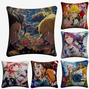 Nanatsu No Taizai Anime Soft Cotton Linen Cushion Covers 45x45cm Vintage Pillowcase For Sofa Home Decoration Almofada
Nanatsu No Taizai Anime Soft Cotton Linen Cushion Covers 45x45cm Vintage Pillowcase For Sofa Home Decoration Almofada