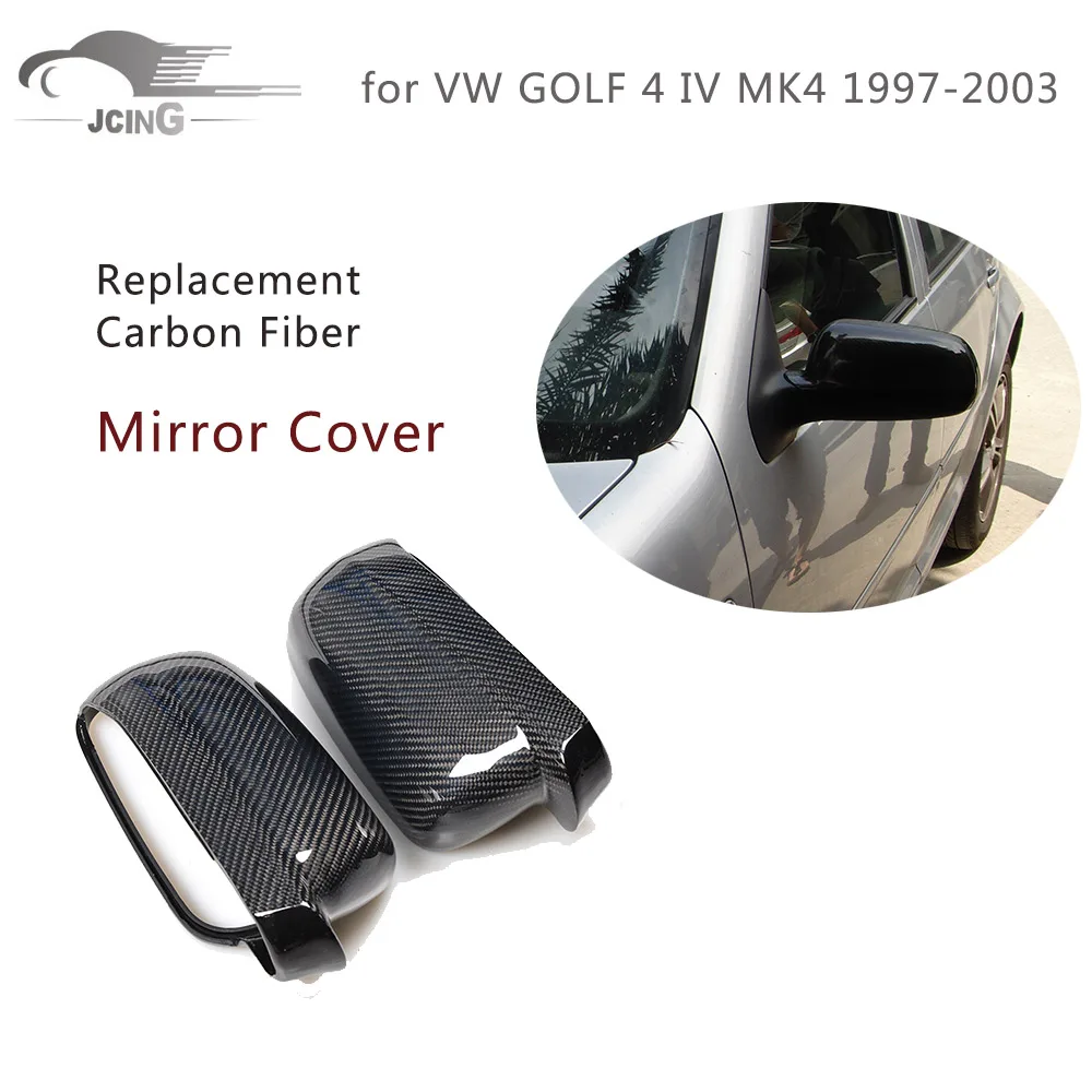 Pair of Replacement Carbon Fiber Side Mirror Covers for VW GOLF 4 IV MK4 1997-2003 Rear View Mirror Caps Car Accessories
Pair of Replacement Carbon Fiber Side Mirror Covers for VW GOLF 4 IV MK4 1997-2003 Rear View Mirror Caps Car Accessories