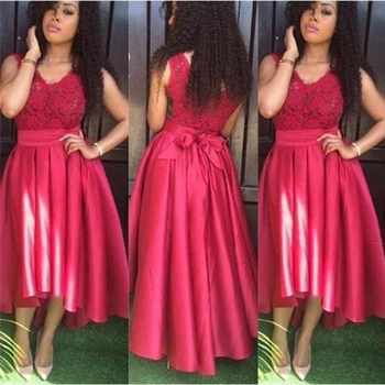 Red Wedding Guest Dress 2019 Lace Top A Line Floor Length Satin Long Bridesmaid Dresses Cheap Women Wedding Party Gowns
Red Wedding Guest Dress 2019 Lace Top A Line Floor Length Satin Long Bridesmaid Dresses Cheap Women Wedding Party Gowns