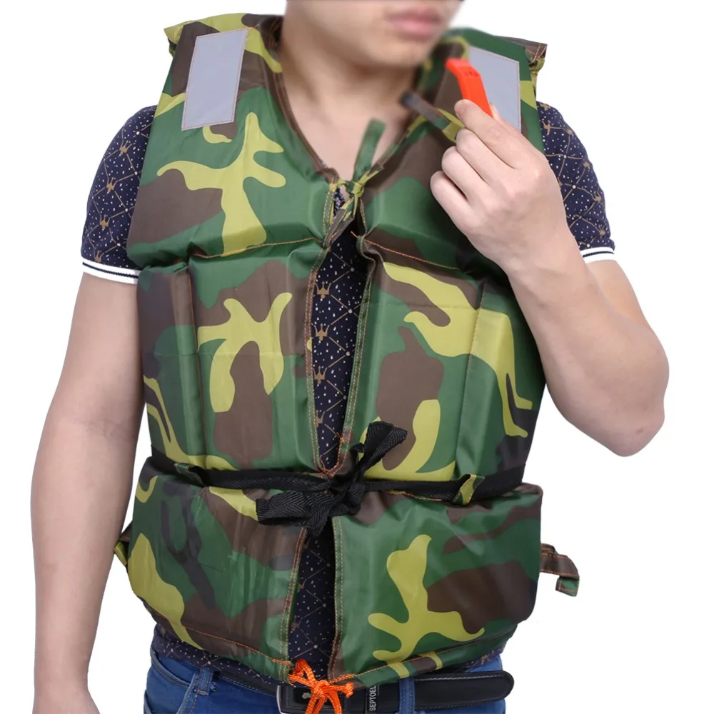 Camouflage Adult Life Vest Boating Safety Swimming Life Jacket Survival Kit Buoyancy Aid Polyester Floating Foam with Whistle
Camouflage Adult Life Vest Boating Safety Swimming Life Jacket Survival Kit Buoyancy Aid Polyester Floating Foam with Whistle