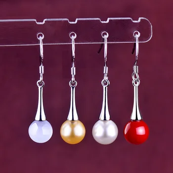 Pure silver shellfish pearl earrings pendant female Long-style fringed jewelry earrings ear-piercing ear clip lady 13
Pure silver shellfish pearl earrings pendant female Long-style fringed jewelry earrings ear-piercing ear clip lady 13