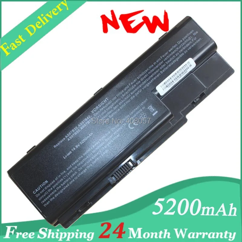 

14.8V 8Cells Replacement Battery For Acer Aspire 5520, 5920, 6920,7520,7720,8920, 8920G,AS07B41,AS07B51