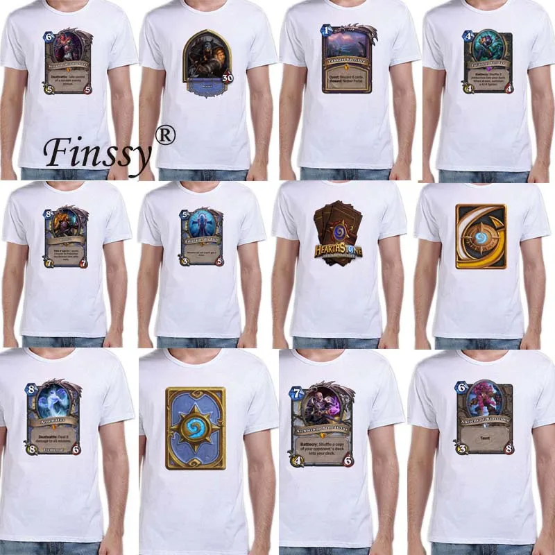 New arrive Hearthstone Cardback Short Sleeve T-shirt Game Anime Men Summer Cotton T-shirt Casual Style Clothes Size S-3XL
New arrive Hearthstone Cardback Short Sleeve T-shirt Game Anime Men Summer Cotton T-shirt Casual Style Clothes Size S-3XL
