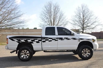 For 2Pcs Checkered Flag Race Pick Up Vinyl Decal Graphic Vehicle Truck Car SUV Dodge Ram Car styling
For 2Pcs Checkered Flag Race Pick Up Vinyl Decal Graphic Vehicle Truck Car SUV Dodge Ram Car styling
