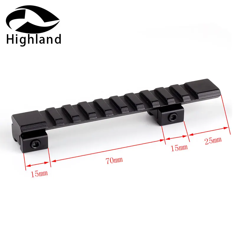 Hunting Air Gun Rifle Scope Aluminum 11mm Dovetail to 20mm Picatinny Weaver Rail Mount Adapter 10 Slots 125mm Length
Hunting Air Gun Rifle Scope Aluminum 11mm Dovetail to 20mm Picatinny Weaver Rail Mount Adapter 10 Slots 125mm Length
