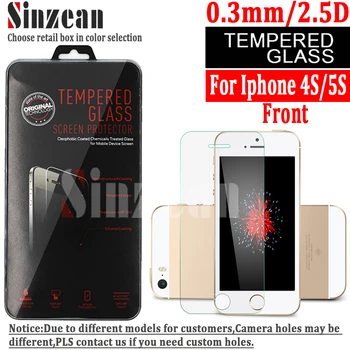 Sinzean 100pcs/lot For Apple iPhone 5/5S/5C/5SE/4/4S Tempered glass screen protector 0.3mm 2.5D 9H with retail package
Sinzean 100pcs/lot For Apple iPhone 5/5S/5C/5SE/4/4S Tempered glass screen protector 0.3mm 2.5D 9H with retail package