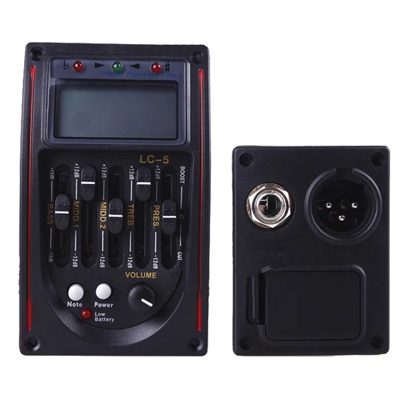 Acoustic Guitar 5 Band Preamp Amplifier EQ Equalizer with LCD Tuner LC-5 EQ Preamp-Random Color
Acoustic Guitar 5 Band Preamp Amplifier EQ Equalizer with LCD Tuner LC-5 EQ Preamp-Random Color