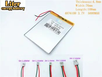 tablet PC battery 4876108 3.7V 5000MAH FOR .7V 5000MAH 4876108 PLUG Lithium polymer rechargeable battery
tablet PC battery 4876108 3.7V 5000MAH FOR .7V 5000MAH 4876108 PLUG Lithium polymer rechargeable battery