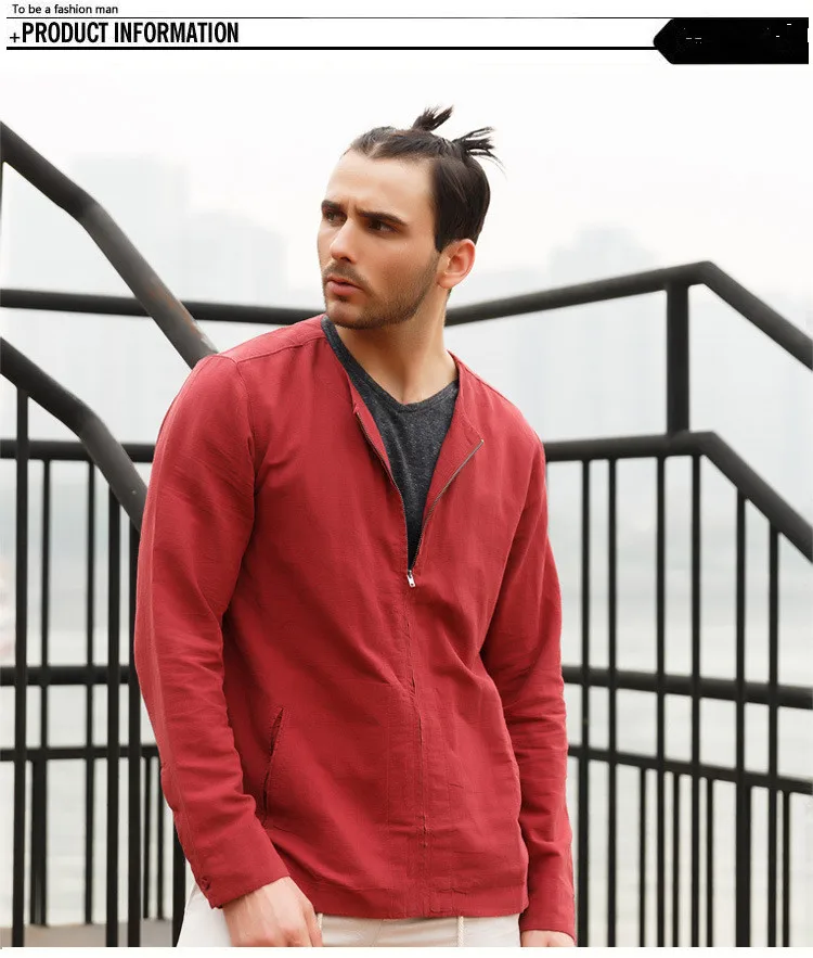2016 neue Stil Frühling Solide Mode Herren Jacke Männlichen Casual Slim Fit Stehkragen Jacken männer hemd jacke leinen mantel herren 2016 neue Stil Frühling Solide Mode Herren Jacke Männlichen Casual Slim Fit Stehkragen Jacken männer hemd jacke leinen mantel herren