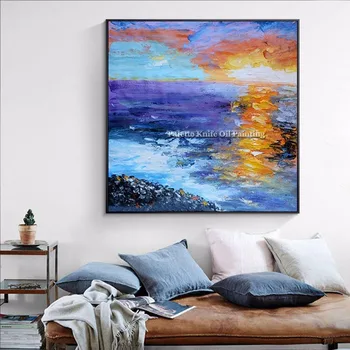Modern Abstract Seascape oil Painting Decor Knife Landscape on Canvas Wall Art Pictures for Living Room Home Caudro Decoracion
Modern Abstract Seascape oil Painting Decor Knife Landscape on Canvas Wall Art Pictures for Living Room Home Caudro Decoracion