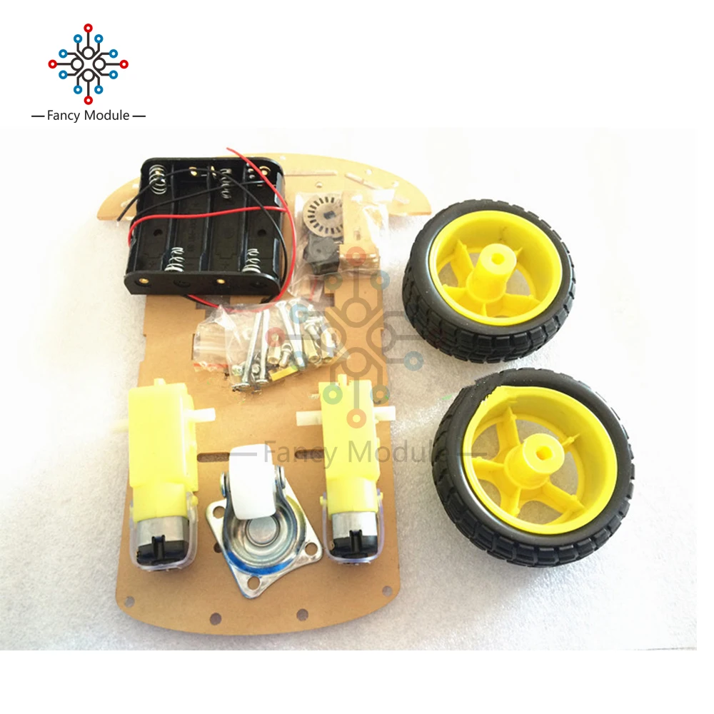 Tracking Motor Smart Robot Car Chassis Kit Speed Encoder Battery Box 2WD Ultrasonic Module For Anduino 01 (4)