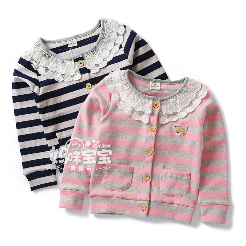 New 2015 spring autumn baby outerwear children clothing jackets for girls cartoon striped cardigan coat kids lace collar jackets
New 2015 spring autumn baby outerwear children clothing jackets for girls cartoon striped cardigan coat kids lace collar jackets