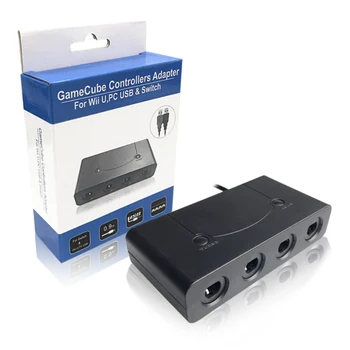 4-port for Nintendo Switch GameCube to Wii U PC controller gamepad converter adapter with TURBO and HOME functions
4-port for Nintendo Switch GameCube to Wii U PC controller gamepad converter adapter with TURBO and HOME functions