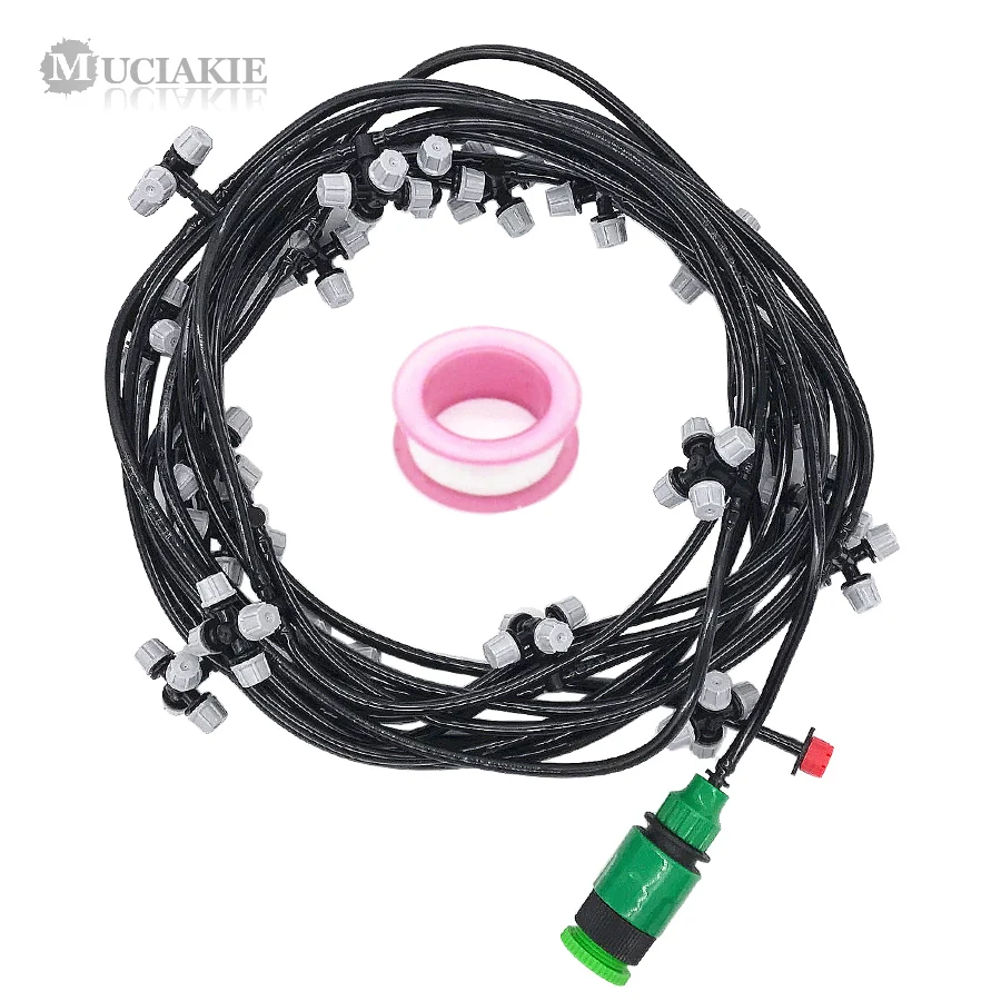 MUCIAKIE 10 Meters Garden Water Cross Misting Irrigation System Set 4/7mm PVC Hose Tape Conector Cross Mist Nozzle Spray Tee
MUCIAKIE 10 Meters Garden Water Cross Misting Irrigation System Set 4/7mm PVC Hose Tape Conector Cross Mist Nozzle Spray Tee
