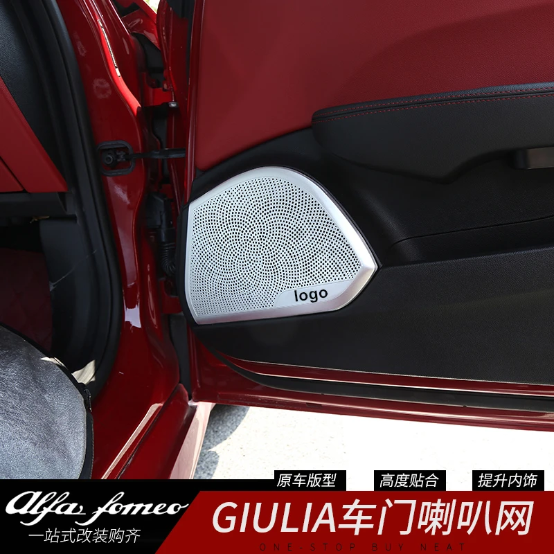 Car Styling For Alfa Romeo Giulia Stainless Steel Stickers Audio Speaker Sound Cover Decorating Interior Trim Moldings 4Pcs
Car Styling For Alfa Romeo Giulia Stainless Steel Stickers Audio Speaker Sound Cover Decorating Interior Trim Moldings 4Pcs