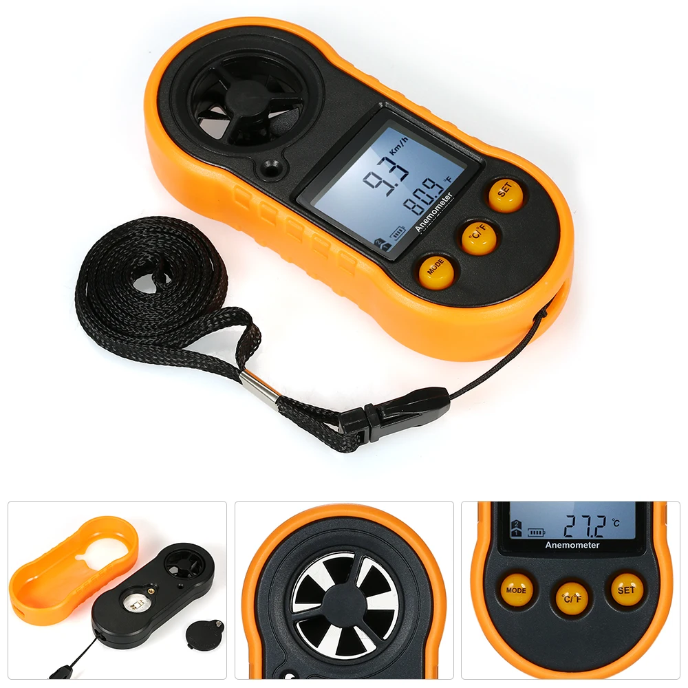 Multipurpose MIni Digital Anemometer Thermometer Portable LCD Wind Speed Meter Temperature Humidity Meter With Backlight
Multipurpose MIni Digital Anemometer Thermometer Portable LCD Wind Speed Meter Temperature Humidity Meter With Backlight