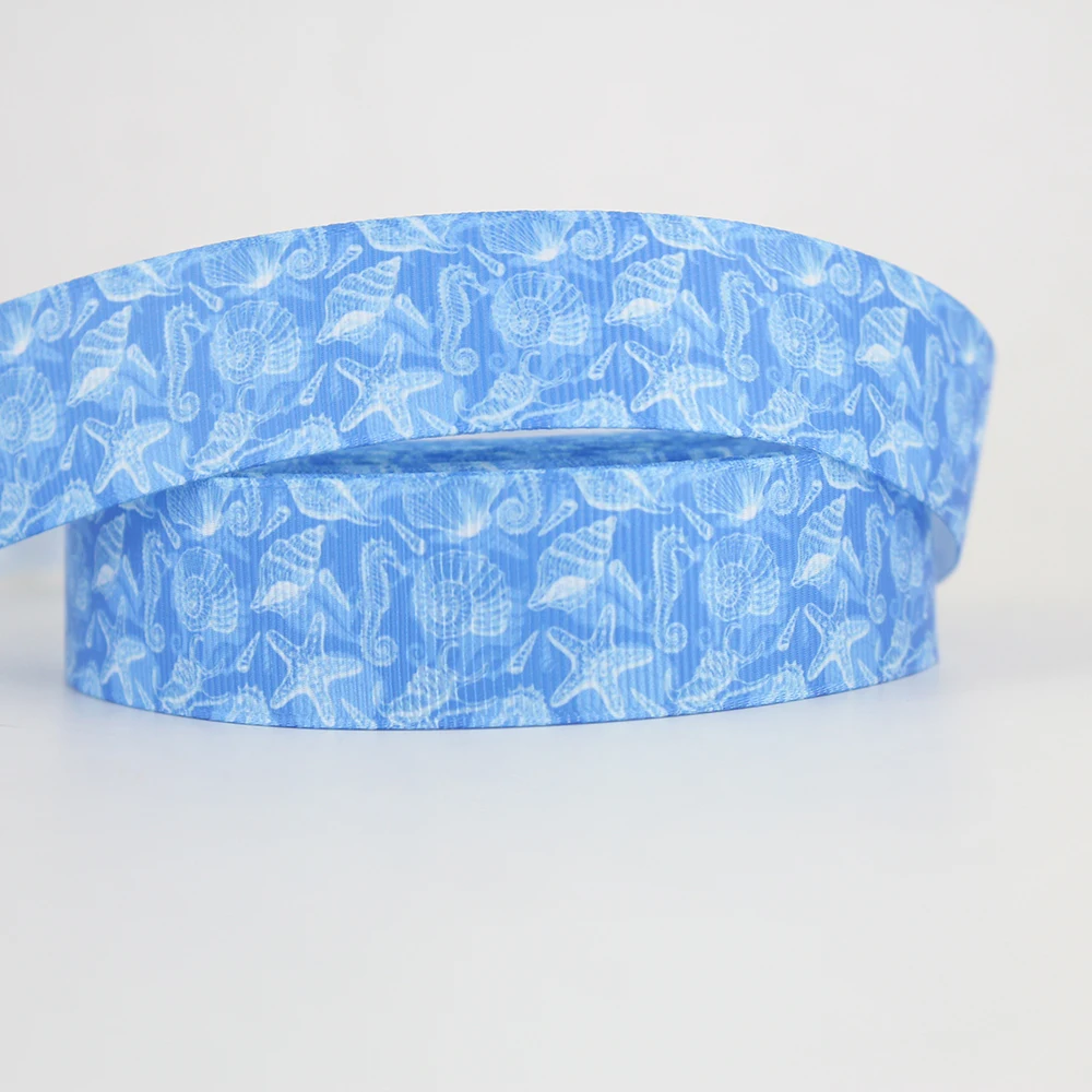 Shell printed grosgrain blue ribbon Clothing accessories, for DIY accessories handmade materials 16mm 22mm 25mm 38mm 57mm 75mm
Shell printed grosgrain blue ribbon Clothing accessories, for DIY accessories handmade materials 16mm 22mm 25mm 38mm 57mm 75mm