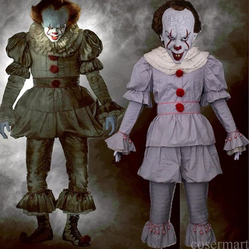 Pennywise Cosplay Costume Stephen King's Mask Men Costume Pennywise Mask Clown Costume Halloween Terror Costume Masquerade
Pennywise Cosplay Costume Stephen King's Mask Men Costume Pennywise Mask Clown Costume Halloween Terror Costume Masquerade
