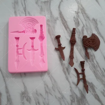HOT Selling Sword Axe Cake Mold Silicone Baking Tools Kitchen Accessories Decorations For Cakes Fondant Mould K103
HOT Selling Sword Axe Cake Mold Silicone Baking Tools Kitchen Accessories Decorations For Cakes Fondant Mould K103